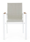 Bizzotto Sedia da giardino Kubik SJ60 Bianco