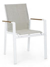 Bizzotto Sedia da giardino Kubik SJ60 Bianco