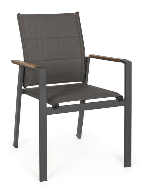 Bizzotto Sedia da giardino Kubik SJ61 Antracite