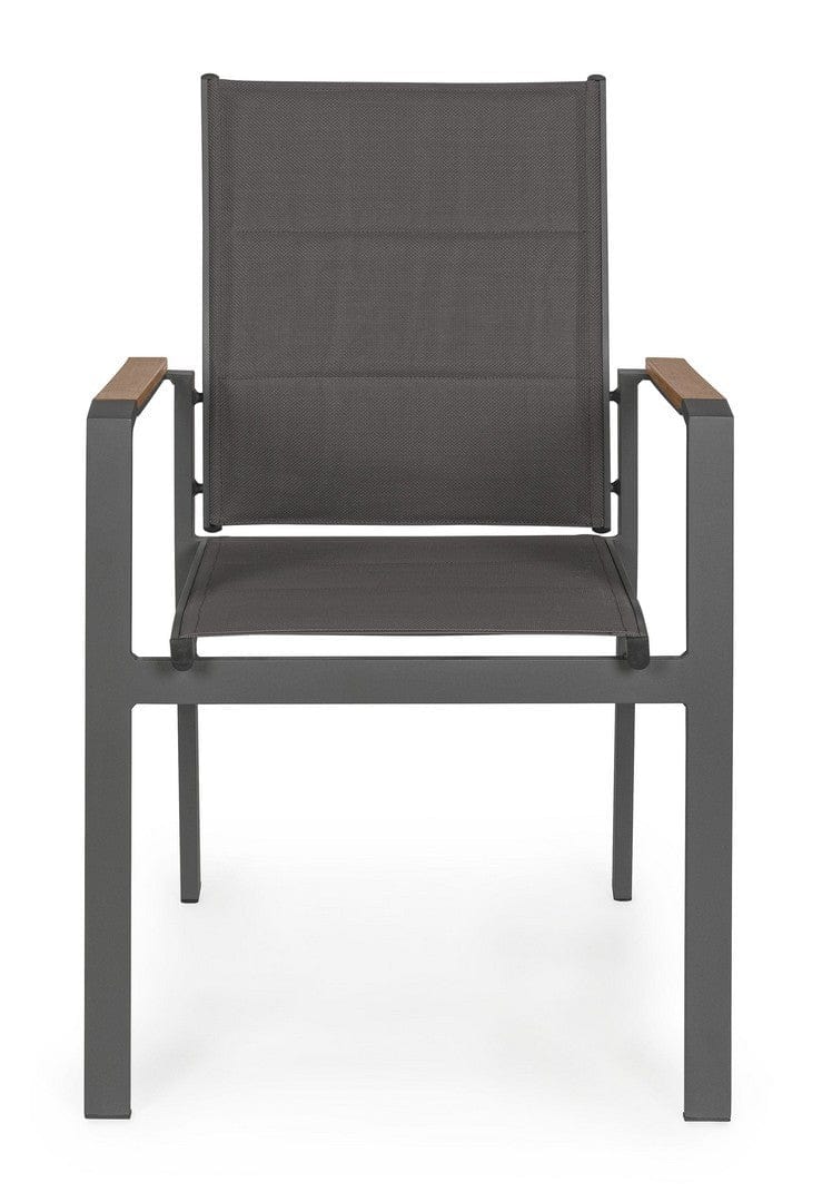 Bizzotto Sedia da giardino Kubik SJ61 Antracite