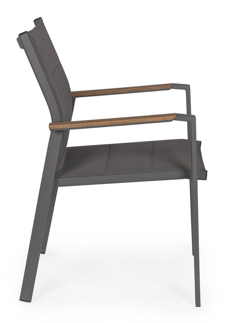 Bizzotto Sedia da giardino Kubik SJ61 Antracite
