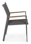 Bizzotto Sedia da giardino Kubik SJ61 Antracite