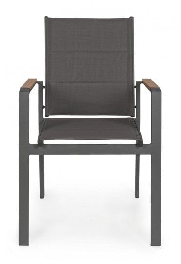 Bizzotto Sedia da giardino Kubik SJ61 Antracite
