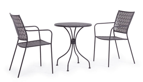 Bizzotto Sedia da giardino Lizette Antracite