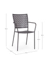 Bizzotto Sedia da giardino Lizette Antracite