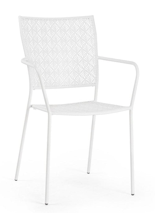 Bizzotto Sedia da giardino Lizette Bianco