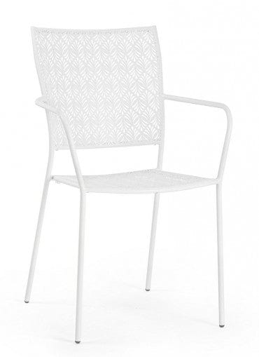Bizzotto Sedia da giardino Lizette Bianco
