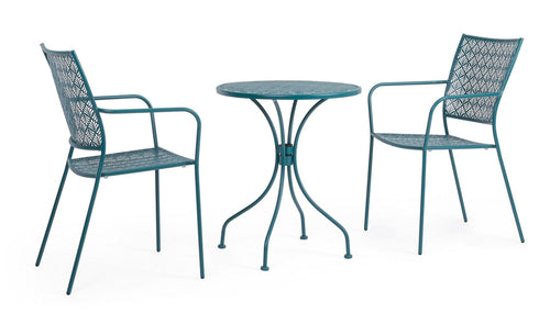 Bizzotto Sedia da giardino Lizette Blu