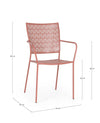 Bizzotto Sedia da giardino Lizette Ruggine