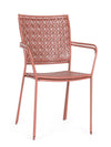 Bizzotto Sedia da giardino Lizette Ruggine
