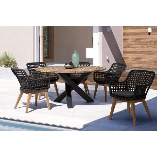 Sedia Da Giardino Madison Nero (6)