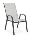 Bizzotto Sedia da giardino Martinez Grigio