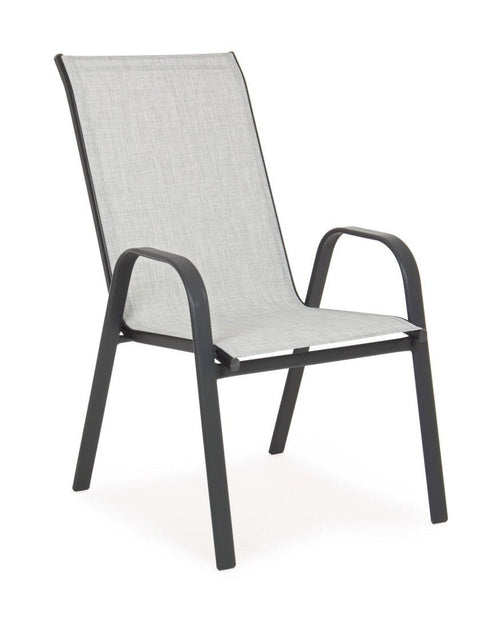 Bizzotto Sedia da giardino Martinez Grigio