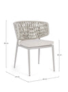 Bizzotto Sedia da giardino Noelia Crema