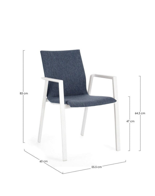 Bizzotto Sedia da giardino Odeon Blu