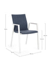 Bizzotto Sedia da giardino Odeon JX11 Blu