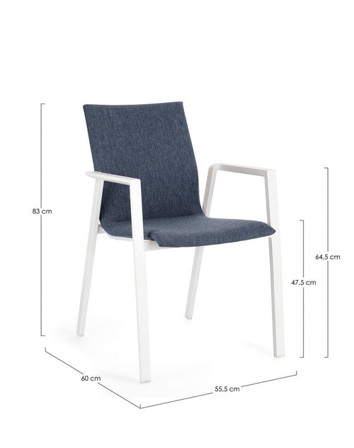 Bizzotto Sedia da giardino Odeon JX11 Blu