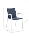 Bizzotto Sedia da giardino Odeon JX11 Blu