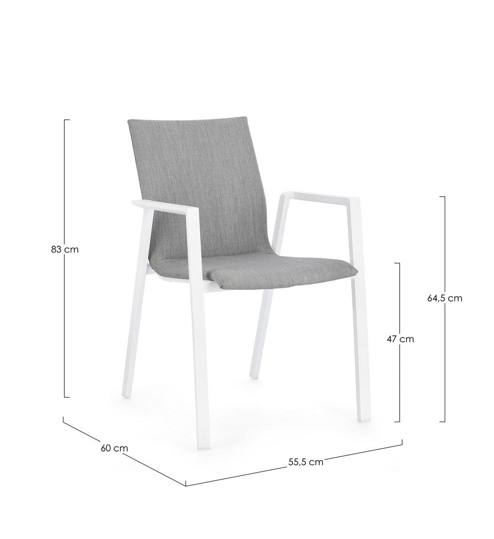Bizzotto Sedia da giardino Odeon JX11 Grigio