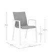 Bizzotto Sedia da giardino Odeon JX11 Grigio
