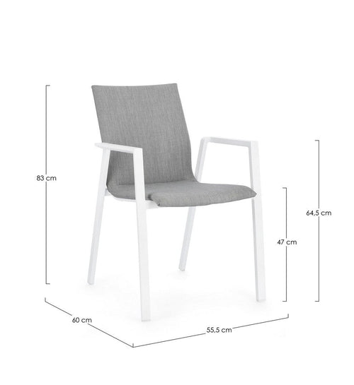 Bizzotto Sedia da giardino Odeon JX11 Grigio