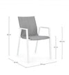 Bizzotto Sedia da giardino Odeon JX11 Grigio