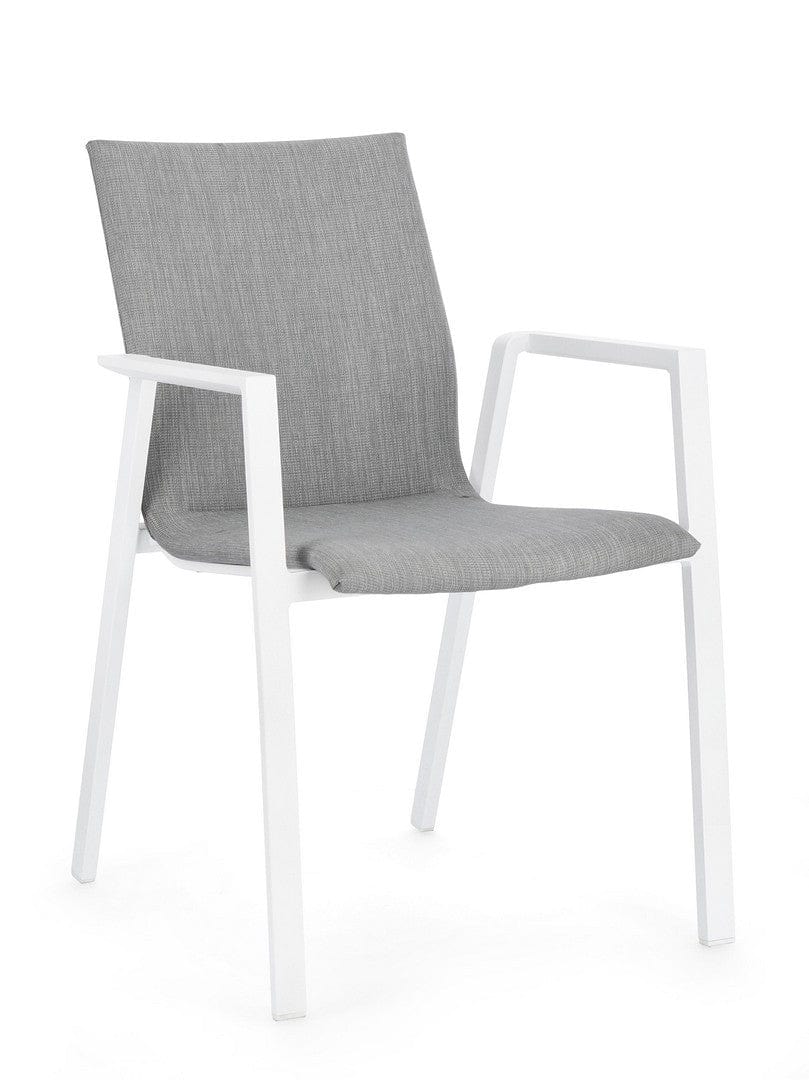 Bizzotto Sedia da giardino Odeon JX11 W-Arm Grigio