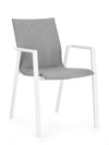 Bizzotto Sedia da giardino Odeon JX11 W-Arm Grigio