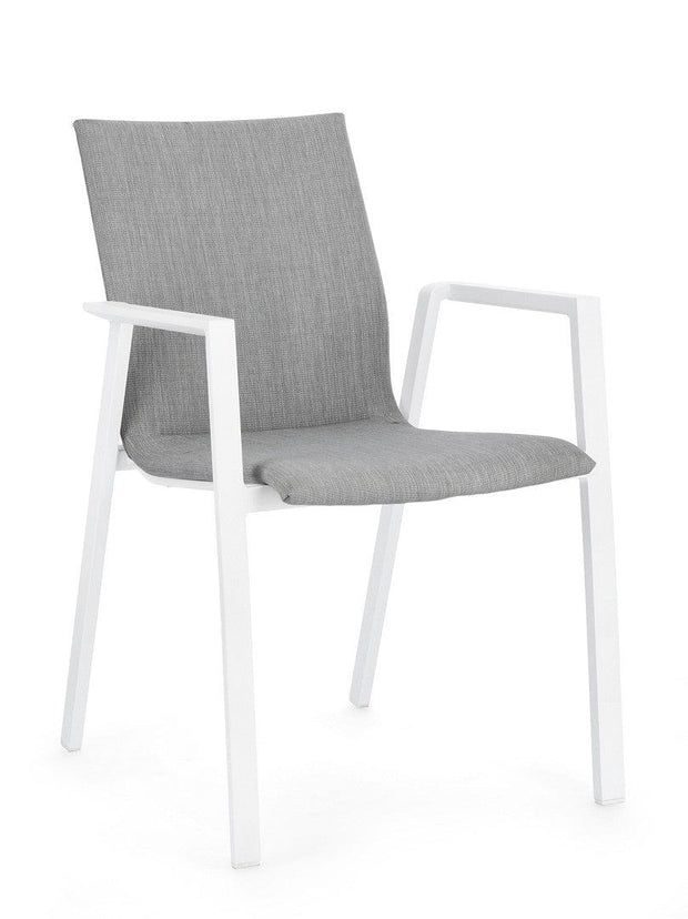 Bizzotto Sedia da giardino Odeon JX11 W-Arm Grigio