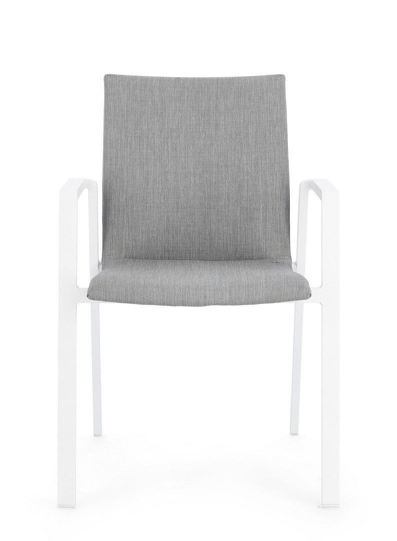 Bizzotto Sedia da giardino Odeon JX11 W-Arm Grigio