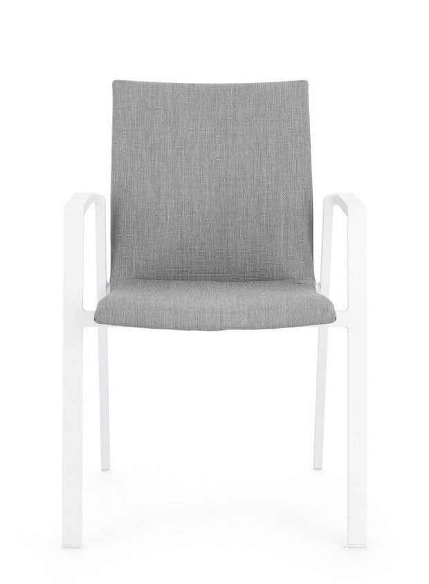 Bizzotto Sedia da giardino Odeon JX11 W-Arm Grigio