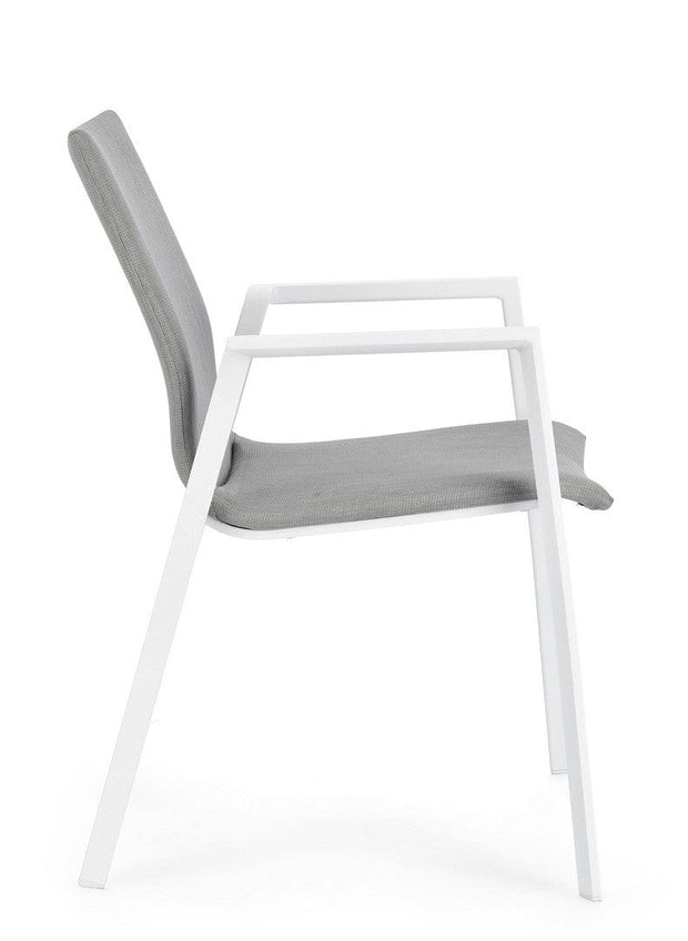 Bizzotto Sedia da giardino Odeon JX11 W-Arm Grigio