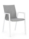 Bizzotto Sedia da giardino Odeon JX11 W-Arm Grigio
