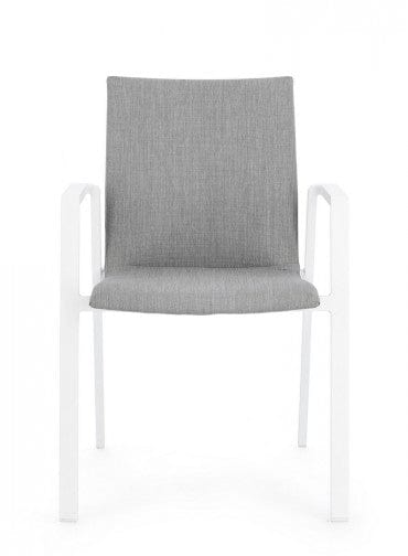 Bizzotto Sedia da giardino Odeon JX11 W-Arm Grigio
