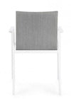 Bizzotto Sedia da giardino Odeon JX11 W-Arm Grigio