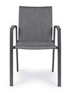 Bizzotto Sedia da giardino Odeon JX55 Grigio