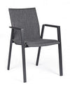 Bizzotto Sedia da giardino Odeon JX55 Grigio