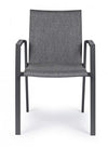 Bizzotto Sedia da giardino Odeon JX55 Grigio