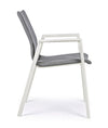 Bizzotto Sedia da giardino Odeon W-Arm Grigio