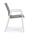 Bizzotto Sedia da giardino Odeon W-Arm Grigio