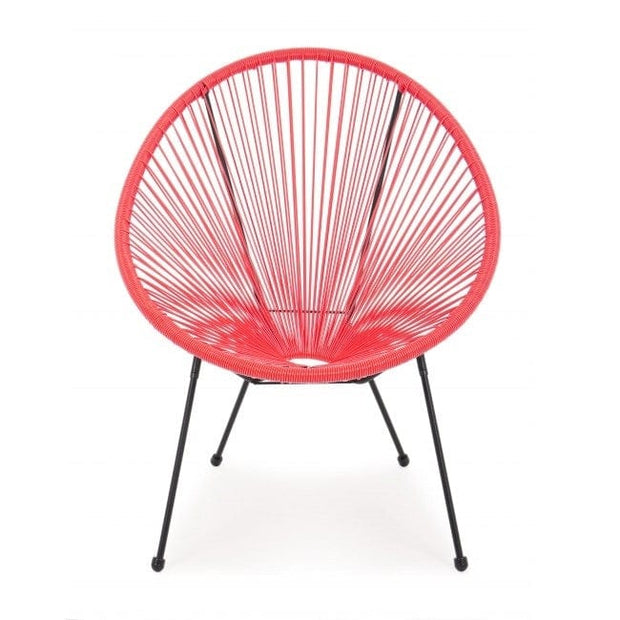 Sedia Da Giardino Parker Rosso (1)