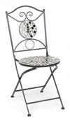 Bizzotto Sedia da giardino pieghevole Eveline Nero