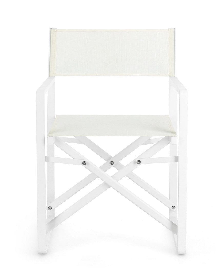 Bizzotto Sedia da giardino pieghevole Konnor CX23 Bianco