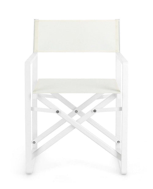 Bizzotto Sedia da giardino pieghevole Konnor CX23 Bianco