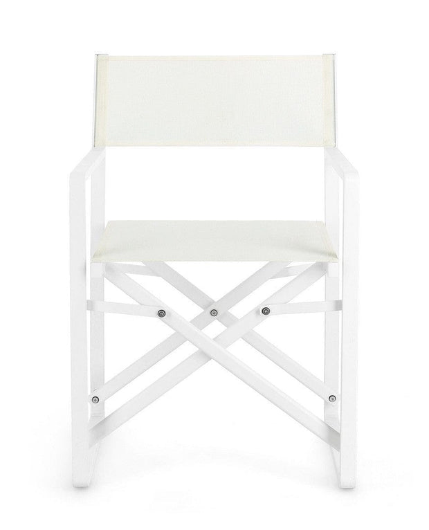 Bizzotto Sedia da giardino pieghevole Konnor CX23 Bianco