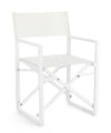 Bizzotto Sedia da giardino pieghevole Konnor CX23 Bianco