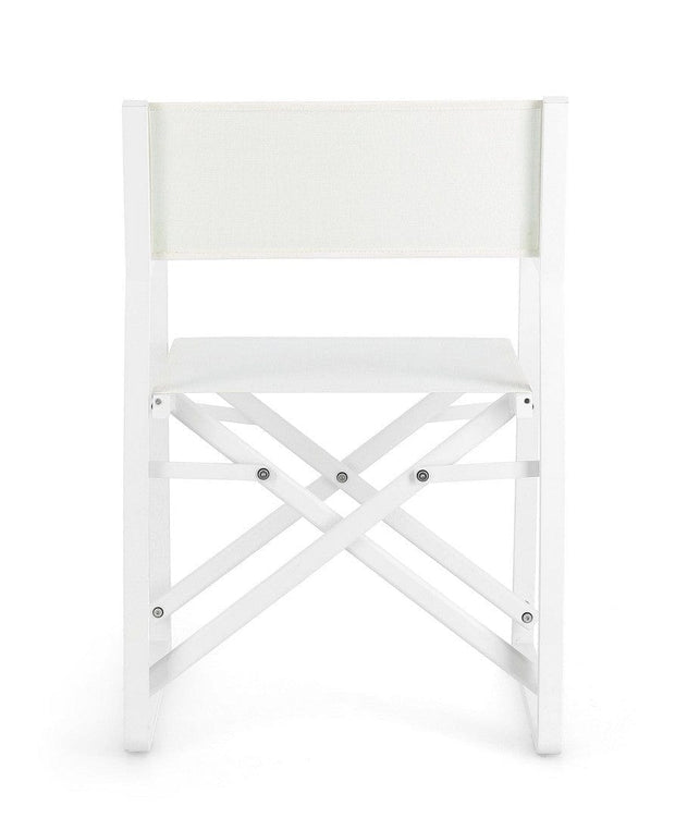 Bizzotto Sedia da giardino pieghevole Konnor CX23 Bianco