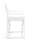 Bizzotto Sedia da giardino pieghevole Konnor CX23 Bianco