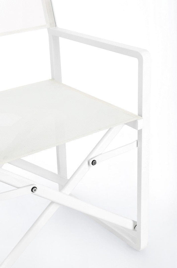 Bizzotto Sedia da giardino pieghevole Konnor CX23 Bianco