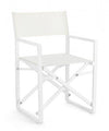 Bizzotto Sedia da giardino pieghevole Konnor CX23 Bianco
